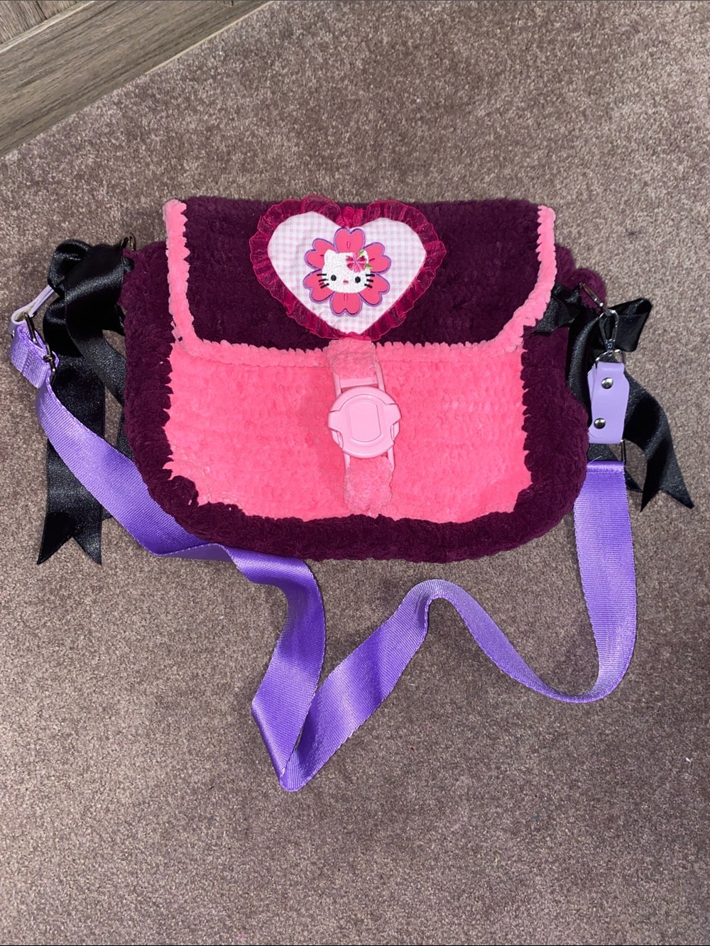 Handmade Hello Kitty messenger bag
